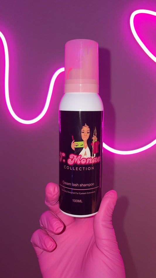Whipped cream lash shampoo